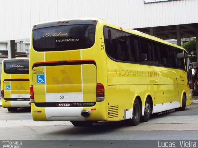 Viação Itapemirim 5811 na cidade de Rio de Janeiro, Rio de Janeiro, Brasil, por Lucas Vieira. Número da foto: #4325084.