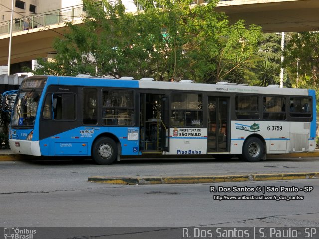 Viação Paratodos > São Jorge > Metropolitana São Paulo > Mobibrasil 6 3759 na cidade de São Paulo, São Paulo, Brasil, por Rafael Santos. ID da foto: 4325665.