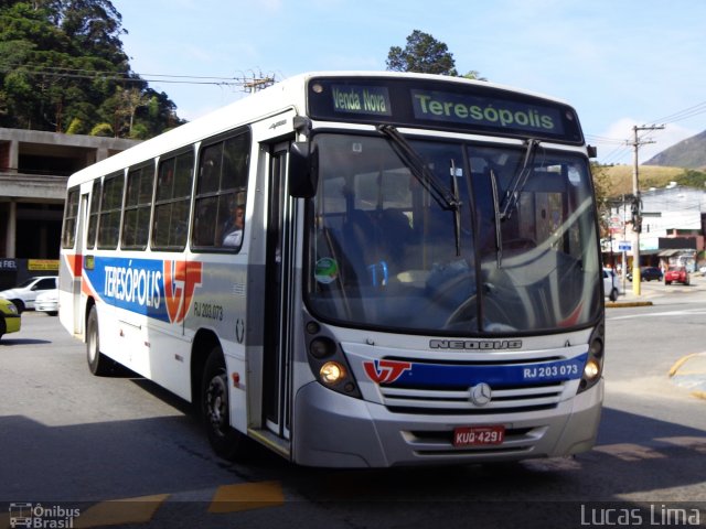 Viação Teresópolis RJ 203.073 na cidade de Teresópolis, Rio de Janeiro, Brasil, por Lucas Lima. Número da foto: #4325581.