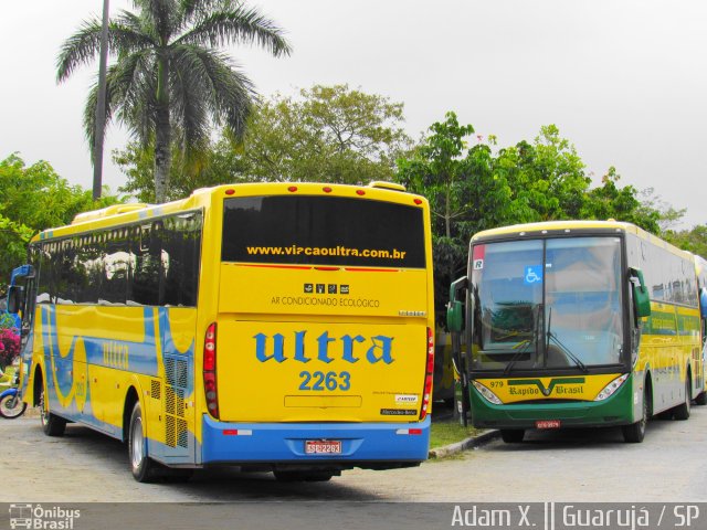 Viação Ultra 2263 na cidade de Guarujá, São Paulo, Brasil, por Adam Xavier Rodrigues Lima. Número da foto: #4325968.