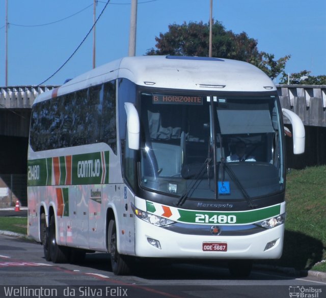 Empresa Gontijo de Transportes 21480 na cidade de Vitória, Espírito Santo, Brasil, por Wellington  da Silva Felix. Número da foto: #4327378.