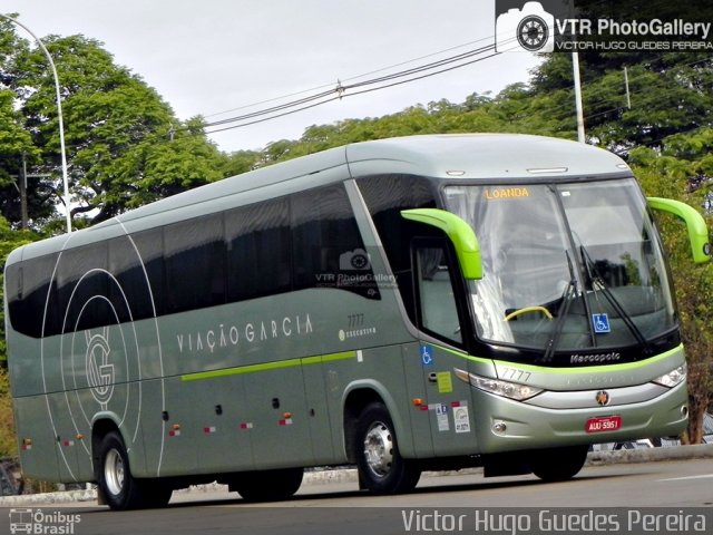Viação Garcia 7777 na cidade de Maringá, Paraná, Brasil, por Victor Hugo Guedes Pereira. Número da foto: #4326940.