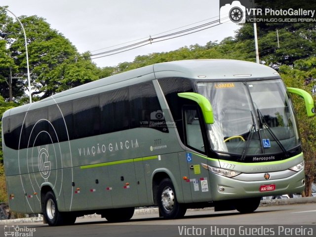 Viação Garcia 7777 na cidade de Maringá, Paraná, Brasil, por Victor Hugo Guedes Pereira. ID da foto: 4326940.