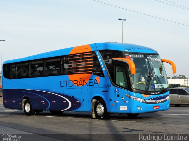 Litorânea Transportes Coletivos 5683 na cidade de São Paulo, São Paulo, Brasil, por Rodrigo Coimbra. ID da foto: 4326698.