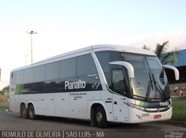Planalto Transportes 2504 na cidade de São Luís, Maranhão, Brasil, por Romulo de Oliveira Clementino. Número da foto: #4327390.