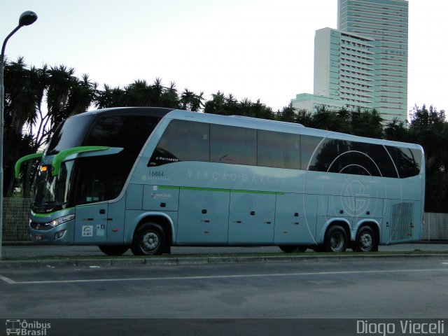 Viação Garcia 16884 na cidade de Curitiba, Paraná, Brasil, por Diogo Viec. Número da foto: #4330177.