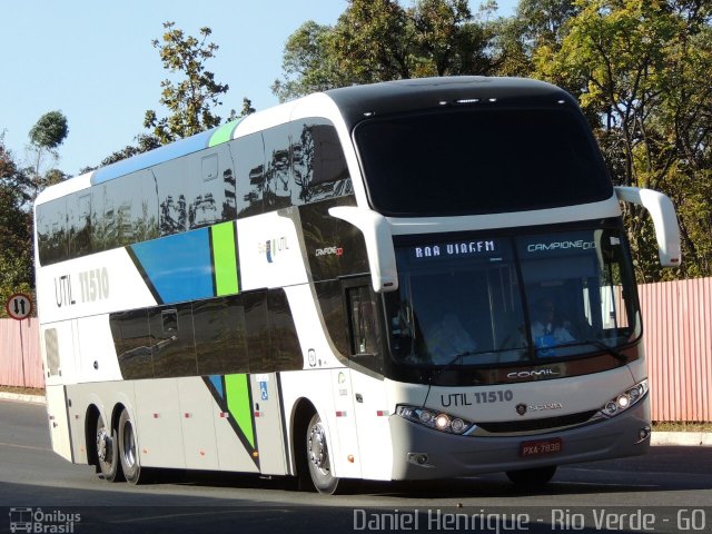 UTIL - União Transporte Interestadual de Luxo 11510 na cidade de Brasília, Distrito Federal, Brasil, por Daniel Henrique. Número da foto: #4328806.