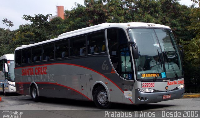 Viação Santa Cruz 222080 na cidade de São Paulo, São Paulo, Brasil, por Cristiano Soares da Silva. ID da foto: 4329570.