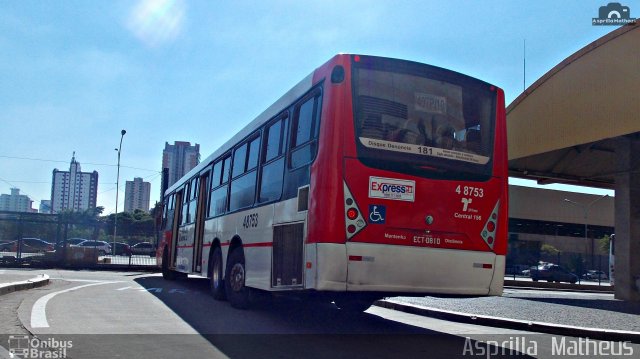 Express Transportes Urbanos Ltda 4 8753 na cidade de São Paulo, São Paulo, Brasil, por Asprilla Matheus. ID da foto: 4331921.