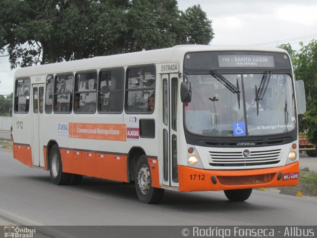 Expresso Metropolitano 1712 na cidade de Maceió, Alagoas, Brasil, por Rodrigo Fonseca. Número da foto: #4331917.