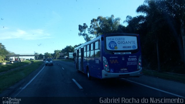 Viação Miracatiba 15.885 na cidade de Itapecerica da Serra, São Paulo, Brasil, por Gabriel Rocha do Nascimento. ID da foto: 4331778.