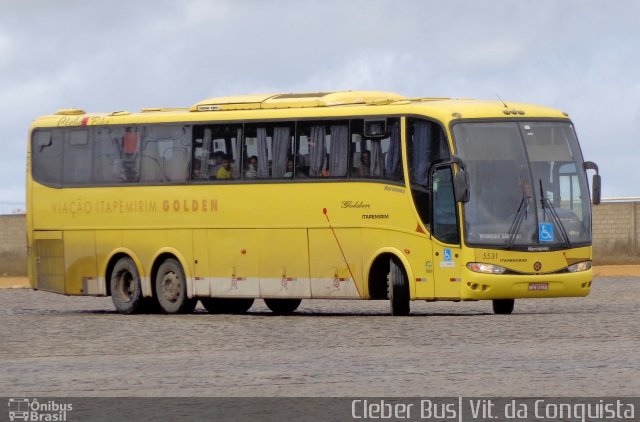 Viação Itapemirim 5531 na cidade de Vitória da Conquista, Bahia, Brasil, por Cleber Bus. ID da foto: 4294179.