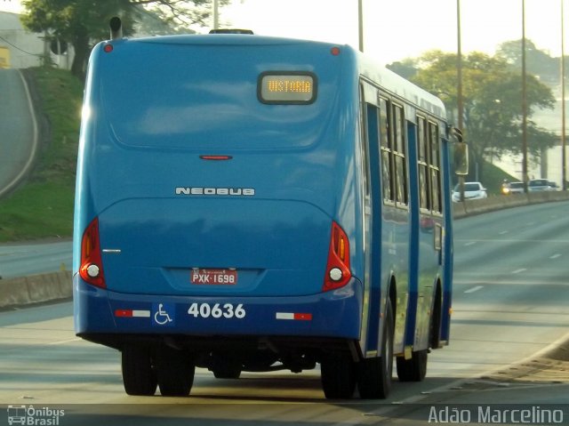 Viação Anchieta 40636 na cidade de Belo Horizonte, Minas Gerais, Brasil, por Adão Raimundo Marcelino. Número da foto: #4294819.