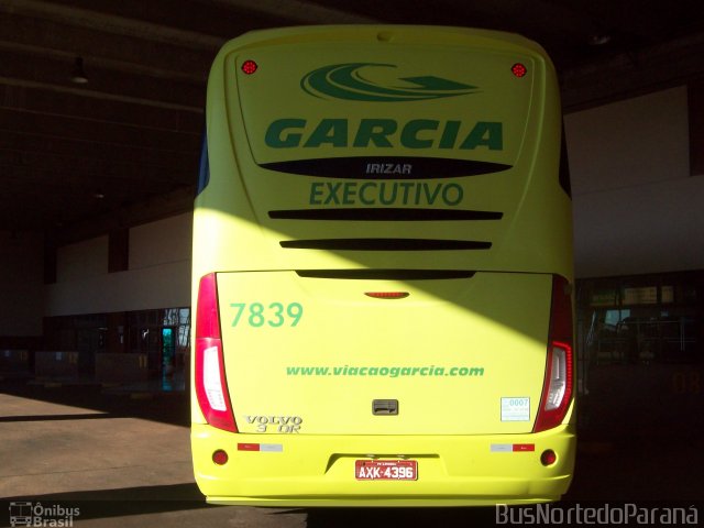 Viação Garcia 7839 na cidade de Apucarana, Paraná, Brasil, por Josino Vieira. ID da foto: 4333889.