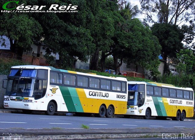 Empresa Gontijo de Transportes 11095 na cidade de Belo Horizonte, Minas Gerais, Brasil, por César Ônibus. Número da foto: #4335039.
