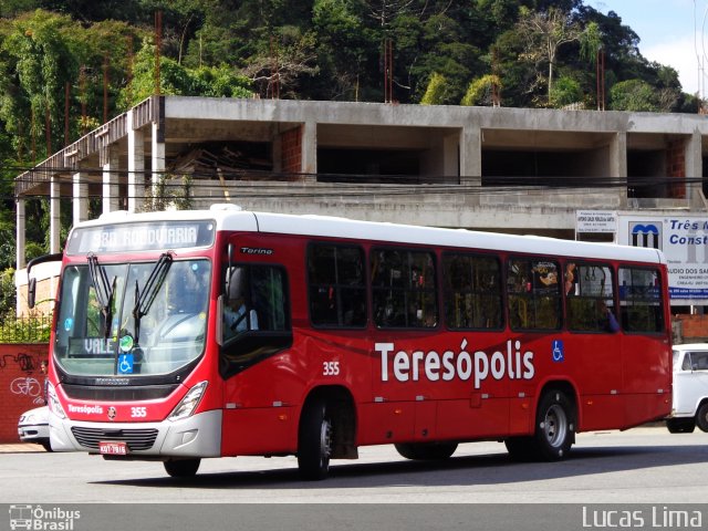 Viação Dedo de Deus 355 na cidade de Teresópolis, Rio de Janeiro, Brasil, por Lucas Lima. ID da foto: 4334059.