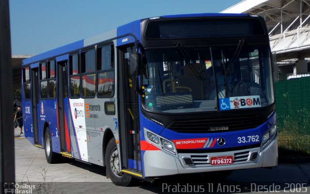 Guarulhos Transportes 33.762 na cidade de Guarulhos, São Paulo, Brasil, por Cristiano Soares da Silva. ID da foto: 4334084.