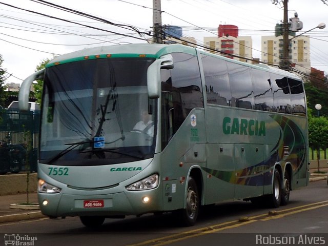 Viação Garcia 7552 na cidade de Londrina, Paraná, Brasil, por Robson Alves. Número da foto: #4333727.