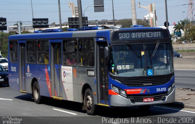 Real Transportes Metropolitanos 35.012 na cidade de São Paulo, São Paulo, Brasil, por Cristiano Soares da Silva. ID da foto: 4334067.