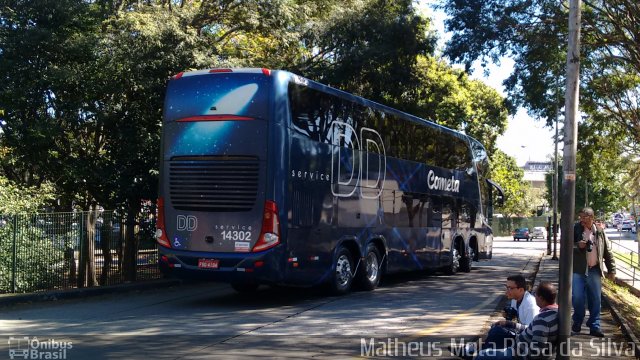 Viação Cometa 14302 na cidade de São Paulo, São Paulo, Brasil, por Matheus Mota Rosa da Silva. ID da foto: 4334754.