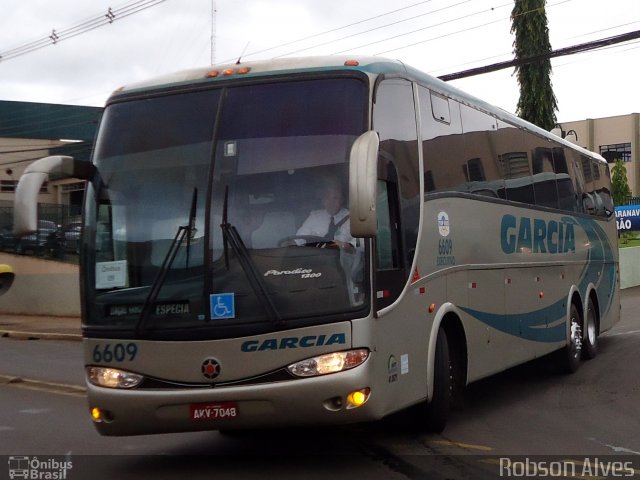 Viação Garcia 6609 na cidade de Londrina, Paraná, Brasil, por Robson Alves. Número da foto: #4333743.