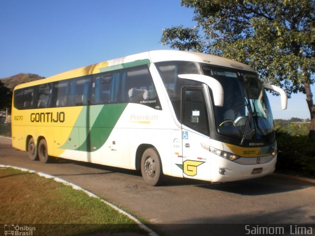 Empresa Gontijo de Transportes 18270 na cidade de Vitória, Espírito Santo, Brasil, por Saimom  Lima. Número da foto: #4336889.