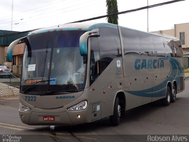 Viação Garcia 7222 na cidade de Londrina, Paraná, Brasil, por Robson Alves. ID da foto: 4336313.