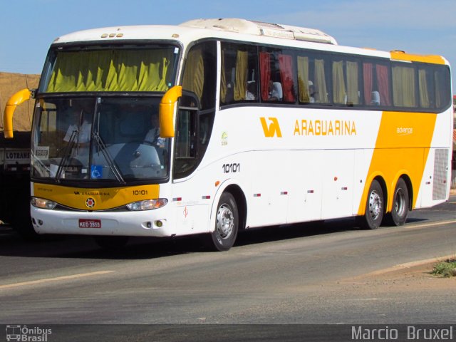 Viação Araguarina 10101 na cidade de Abadiânia, Goiás, Brasil, por Marcio  Bruxel. Número da foto: #4339580.