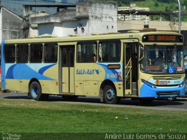 Salutran - Serviço de Auto Transportes NI-14040 na cidade de Nova Iguaçu, Rio de Janeiro, Brasil, por André Luiz Gomes de Souza. Número da foto: #4337982.