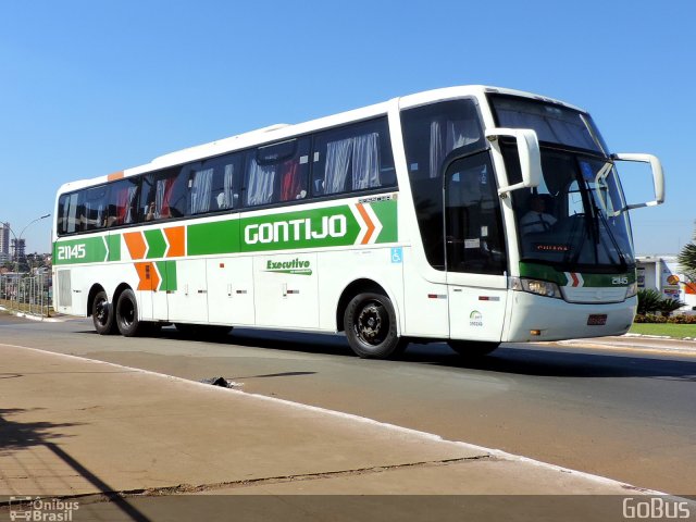Empresa Gontijo de Transportes 21145 na cidade de Rio Verde, Goiás, Brasil, por Paulo Roberto Sales do Nascimento. Número da foto: #4338672.