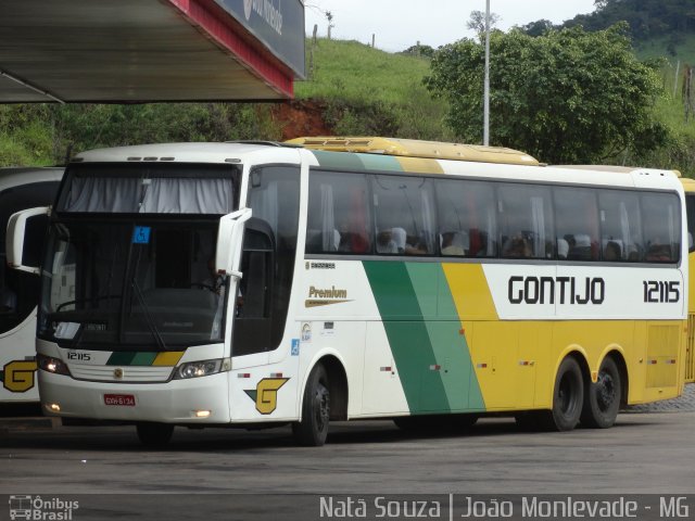 Empresa Gontijo de Transportes 12115 na cidade de João Monlevade, Minas Gerais, Brasil, por Natã  Souza. ID da foto: 4338831.