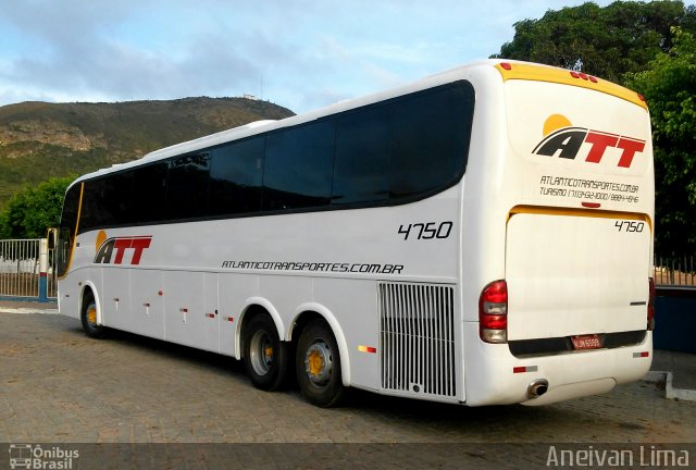 ATT - Atlântico Transportes e Turismo 4750 na cidade de Monte Santo, Bahia, Brasil, por Aneivan Lima. Número da foto: #4337870.