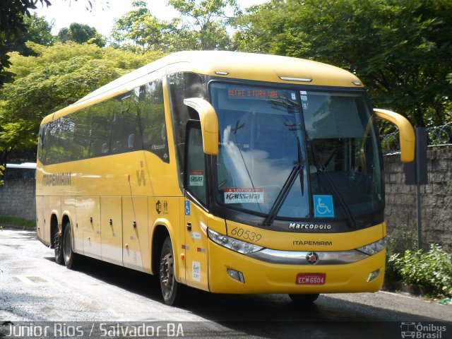 Viação Itapemirim 60539 na cidade de Salvador, Bahia, Brasil, por Júnior  Rios. ID da foto: 4342074.