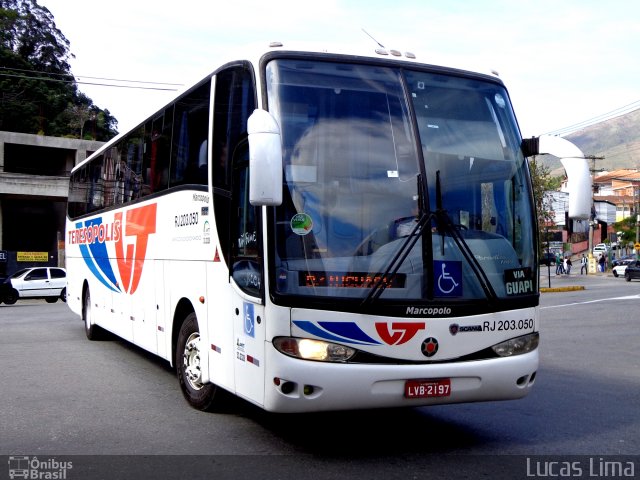 Viação Teresópolis RJ 203.050 na cidade de Teresópolis, Rio de Janeiro, Brasil, por Lucas Lima. Número da foto: #4341601.