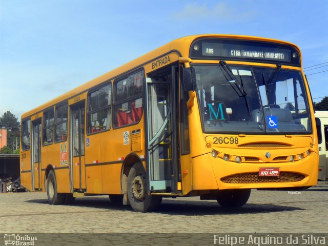 Viação do Sul 26C98 na cidade de Curitiba, Paraná, Brasil, por Felipe Aquino da Silva. ID da foto: 4339766.