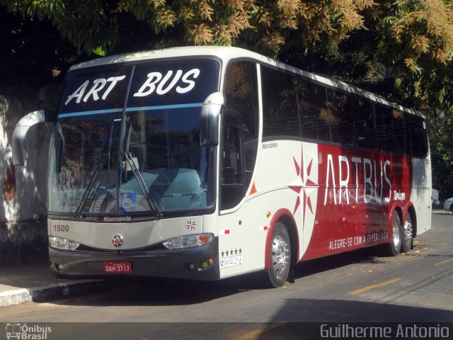 Artbus Turismo 1500 na cidade de Caldas Novas, Goiás, Brasil, por Guilherme Antonio. Número da foto: #4343494.