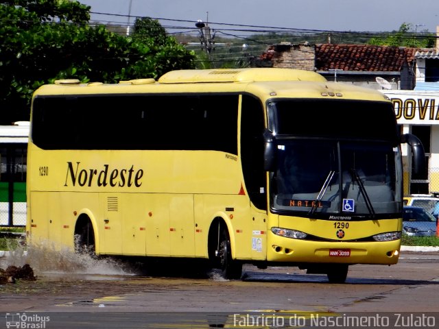 Viação Nordeste 1290 na cidade de Natal, Rio Grande do Norte, Brasil, por Fabricio do Nascimento Zulato. Número da foto: #4342927.