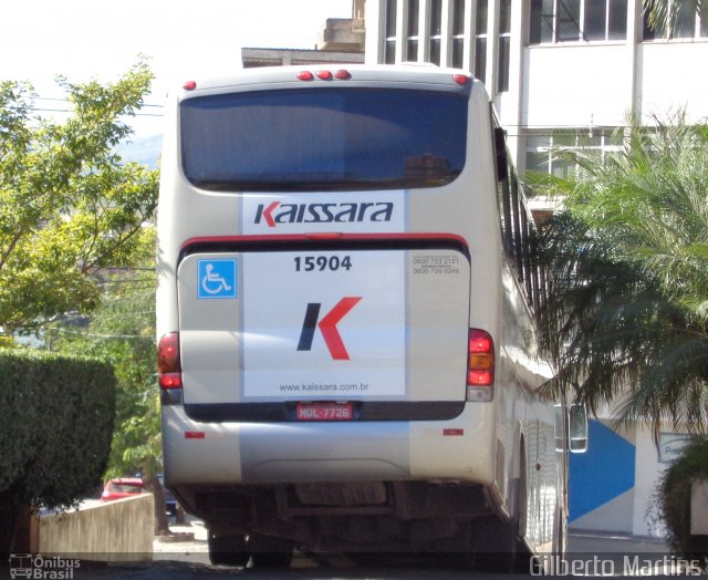 Kaissara - Viação Caiçara 15904 na cidade de Cachoeiro de Itapemirim, Espírito Santo, Brasil, por Gilberto Martins. ID da foto: 4342483.