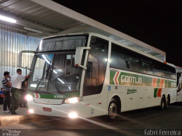 Empresa Gontijo de Transportes 11755 na cidade de Belo Horizonte, Minas Gerais, Brasil, por Fabri Ferreira. ID da foto: 4342466.