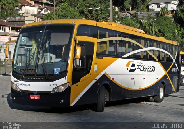 Viação Progresso 30303 na cidade de Petrópolis, Rio de Janeiro, Brasil, por Lucas Lima. ID da foto: 4346110.