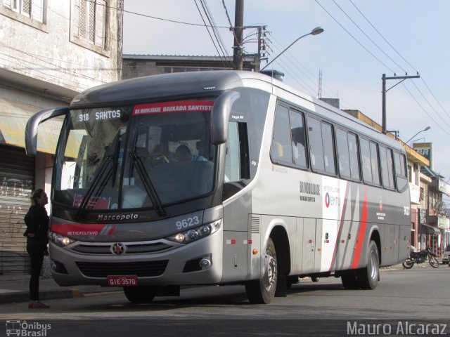 BR Mobilidade Baixada Santista 9623 na cidade de Itanhaém, São Paulo, Brasil, por Mauro Alcaraz. ID da foto: 4345638.