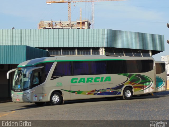 Viação Garcia 7736 na cidade de Londrina, Paraná, Brasil, por Edden Brito. Número da foto: #4345754.