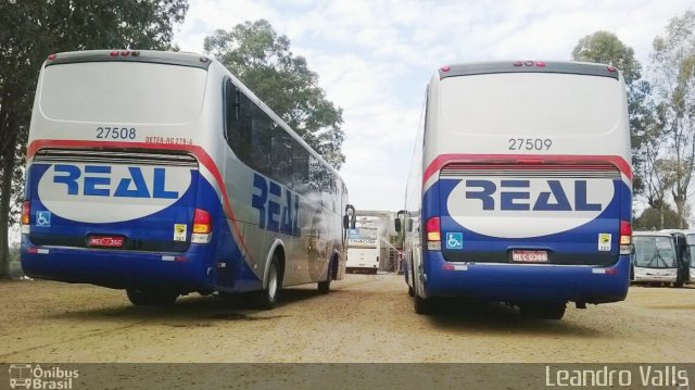 Real Transporte e Turismo 27509 na cidade de Santo Ângelo, Rio Grande do Sul, Brasil, por Leandro Melo Valls. Número da foto: #4345454.