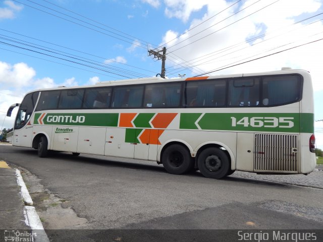Empresa Gontijo de Transportes 14635 na cidade de Aracaju, Sergipe, Brasil, por Sergio Marques . Número da foto: #4345052.
