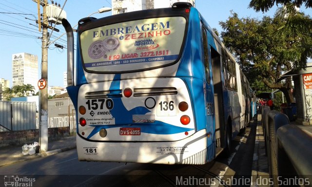 VB Transportes e Turismo 1570 na cidade de Campinas, São Paulo, Brasil, por Matheus Gabriel dos Santos. ID da foto: 4345639.