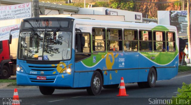 Santa Zita Transportes Coletivos 21085 na cidade de Viana, Espírito Santo, Brasil, por Saimom  Lima. ID da foto: 4347714.