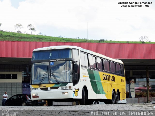 Empresa Gontijo de Transportes 15780 na cidade de João Monlevade, Minas Gerais, Brasil, por Antonio Carlos Fernandes. ID da foto: 4350246.