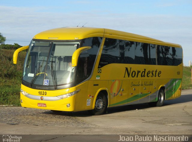 Viação Nordeste 1020 na cidade de Natal, Rio Grande do Norte, Brasil, por Joao Paulo Nascimento Silva. Número da foto: #4350644.