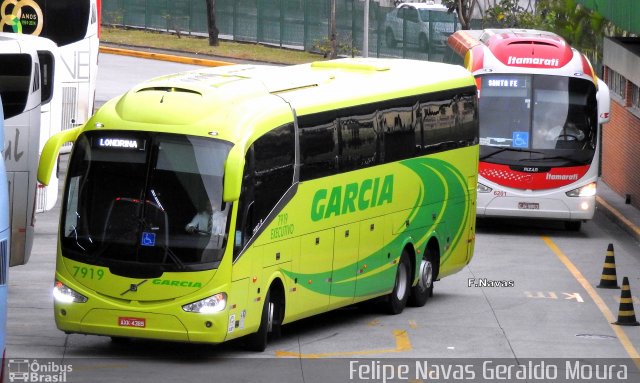Viação Garcia 7919 na cidade de São Paulo, São Paulo, Brasil, por Felipe Navas Geraldo Moura . Número da foto: #4349549.