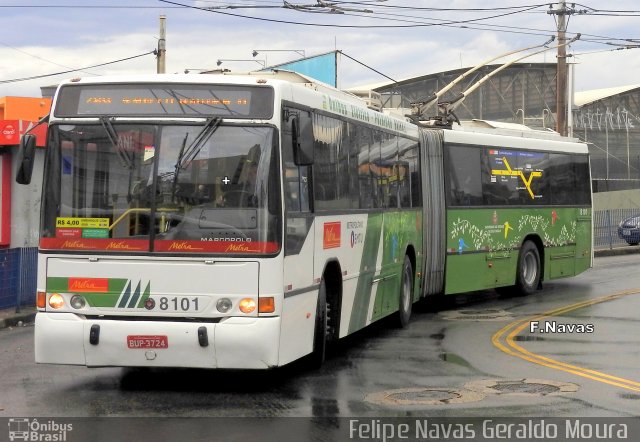 Metra - Sistema Metropolitano de Transporte 8101 na cidade de Santo André, São Paulo, Brasil, por Felipe Navas Geraldo Moura . ID da foto: 4350006.